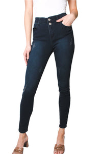 Women's Mid Rise Stretchy Waist Skinny Jeggings