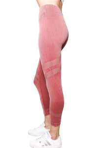 Women's High Waisted Double Line Cutout Legging