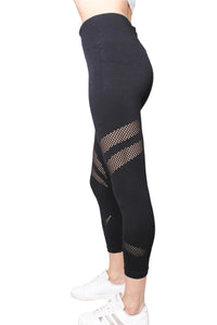 Women's High Waisted Double Line Cutout Legging