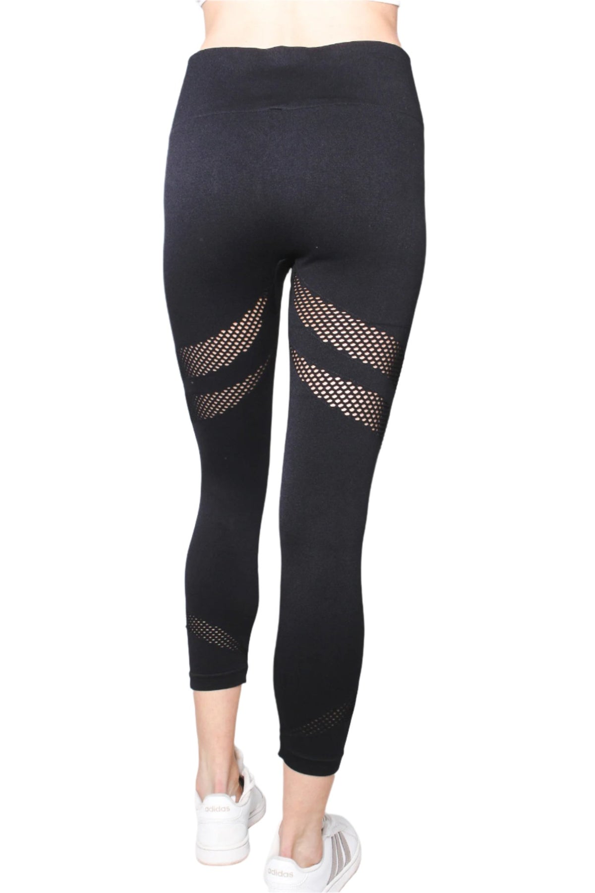 Women's High Waisted Double Line Cutout Legging