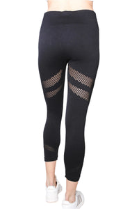 Women's High Waisted Double Line Cutout Legging