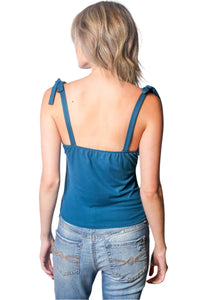 Women's Strappy Solid Crop Top