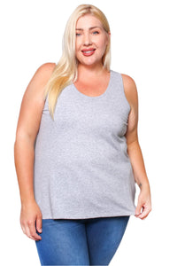 Women's Plus Solid Tank Top