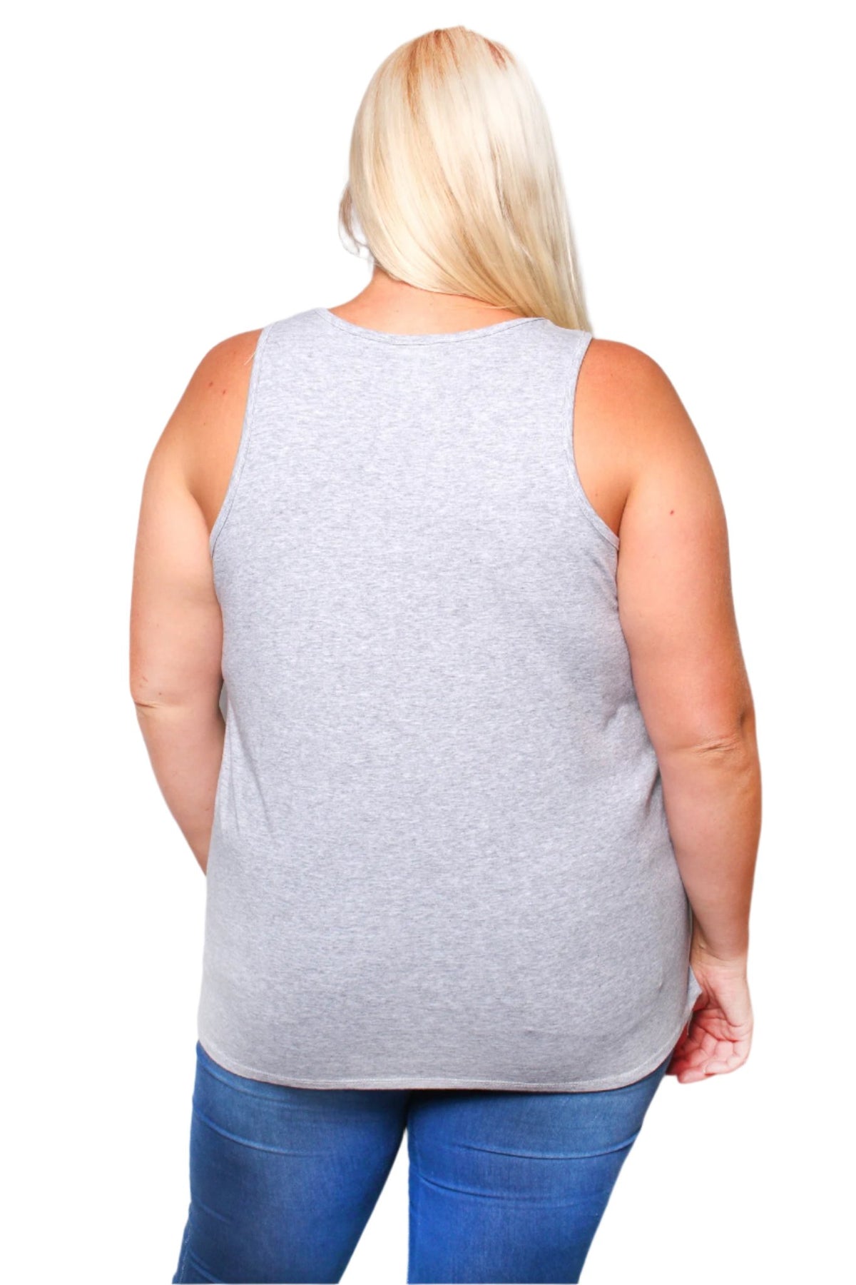 Women's Plus Solid Tank Top