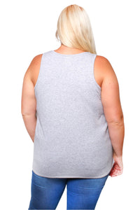 Women's Plus Solid Tank Top