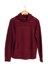 Women's Long Sleeves Cowl Neck Knitted Sweater