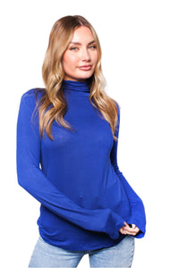 Women's Long Sleeve Turtleneck Basic Top