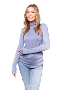 Women's Long Sleeve Turtleneck Basic Top