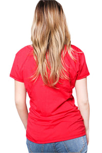 Women's Short Sleeve V Neck Ruched Top