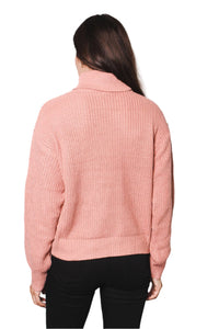 Women's Oversized Turtleneck Long Sleeve Low-Gauge Sweater