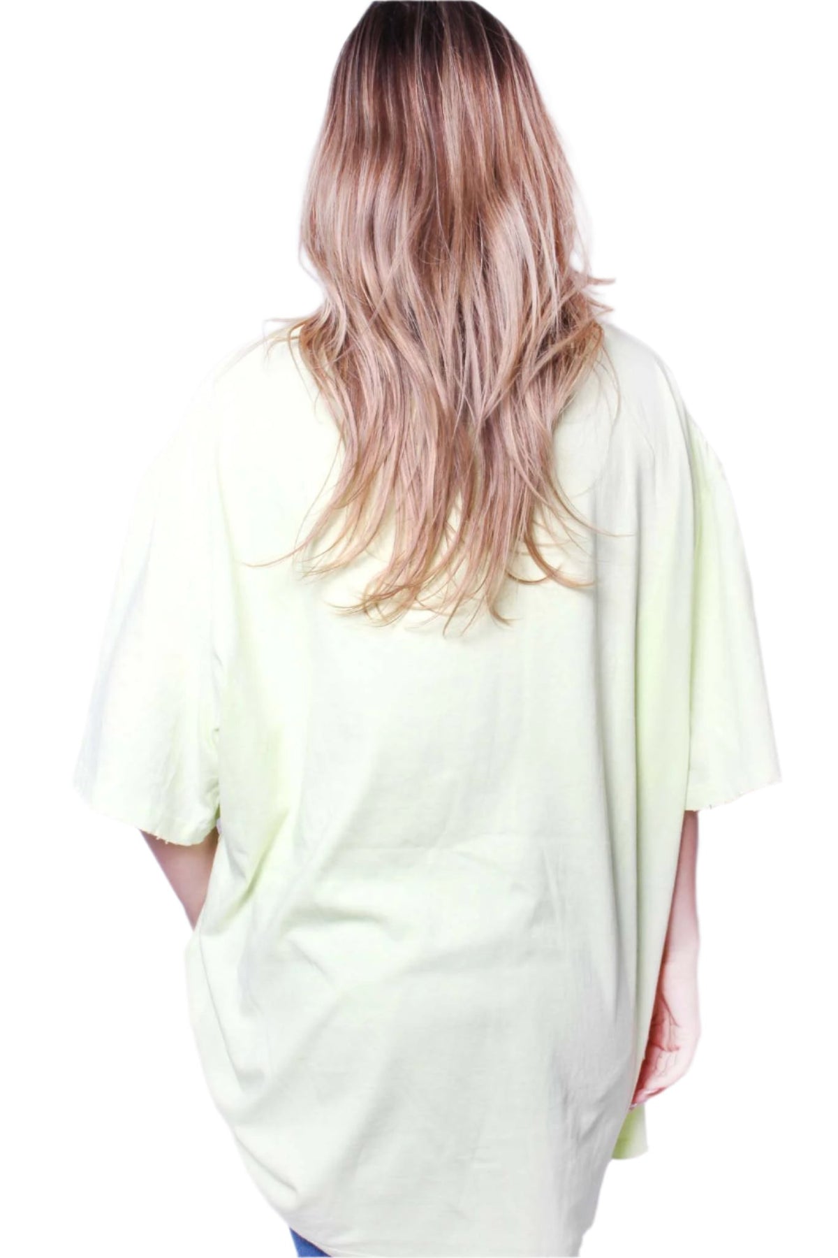 Women's Elbow Sleeve Round Neck Holes Solid Top