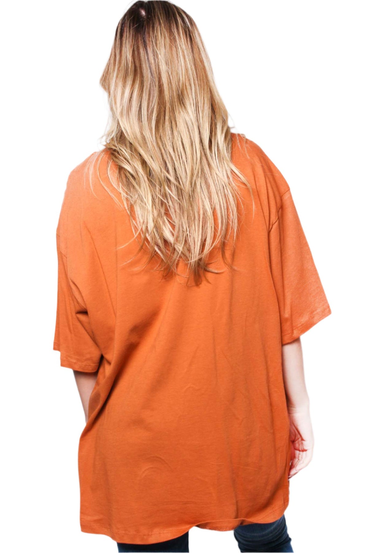 Women's Elbow Sleeve Round Neck Solid Top with Holes