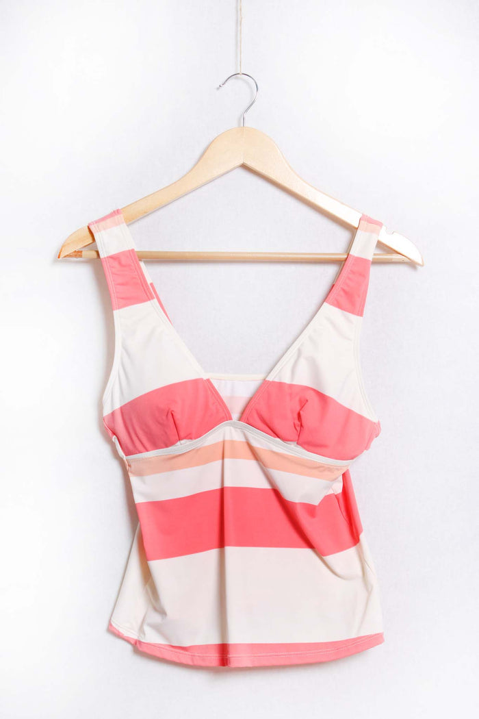Women's Sleeveless Striped Bikini Top