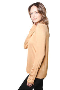 Women's Long Sleeve Zig Zag String Top