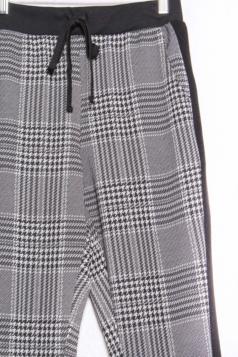 Women's Drawstring Checkered Sweat Pants