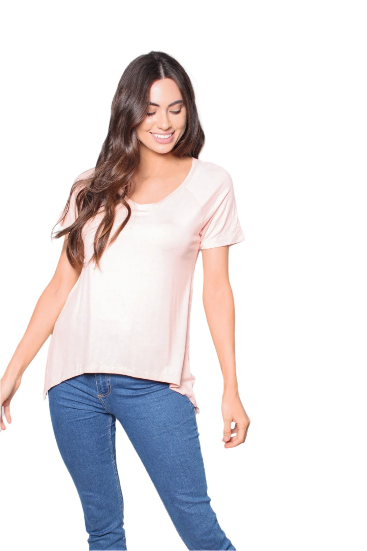 Women's Round Neck Short Sleeves Casual T-Shirt