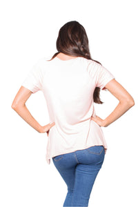 Women's Round Neck Short Sleeves Casual T-Shirt