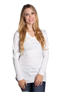 Women's Long Sleeve V Neck Top