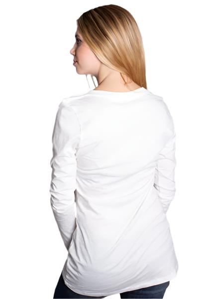 Women's Long Sleeve V Neck Top
