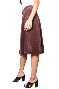 Women’s Corduroy High Waisted Button Down Skirt