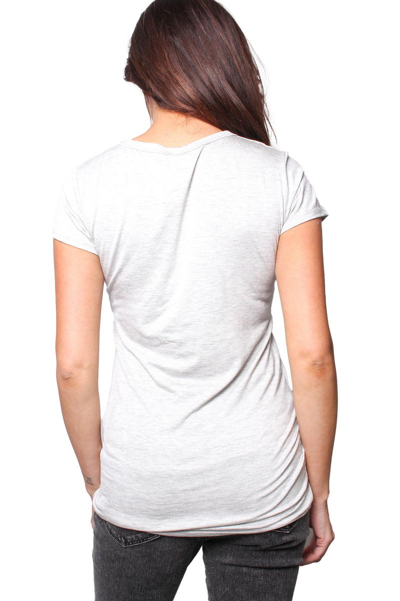 Women's Short Sleeve Round Neck Solid Top