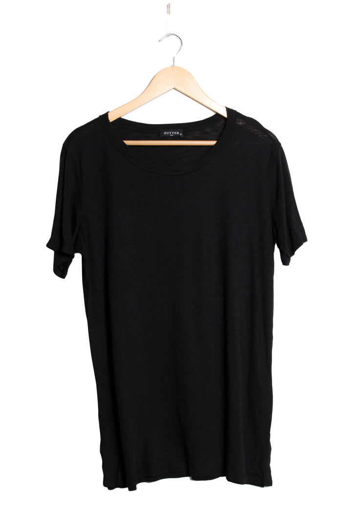 Women's Short Sleeve Scoop Neck Solid Top
