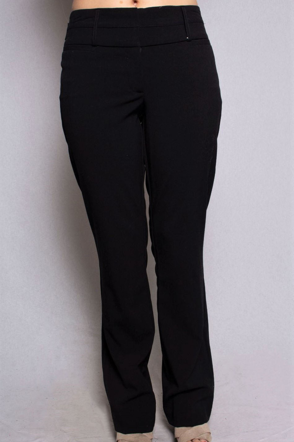 Women's Bootleg Cut Pants with Front Pockets