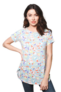 Women's Short Sleeve Round Hem Soft T-Shirt