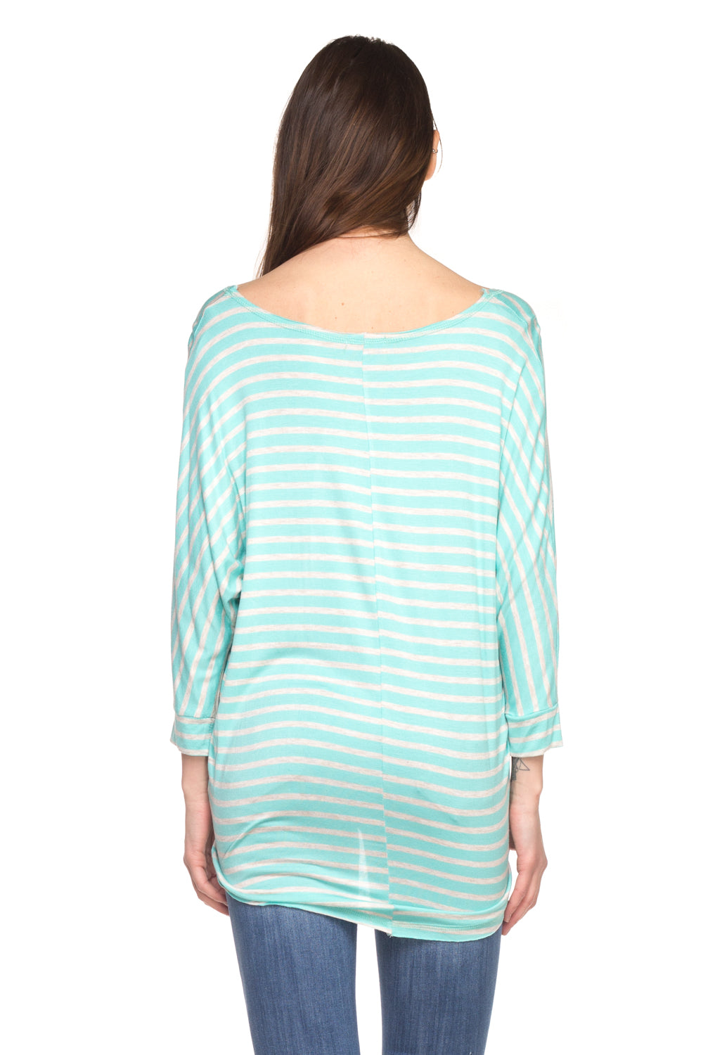 Crew Neck Long Sleeve High-Low Top