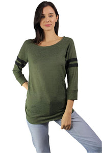 Women's Light Weight Knit Round Neck Top
