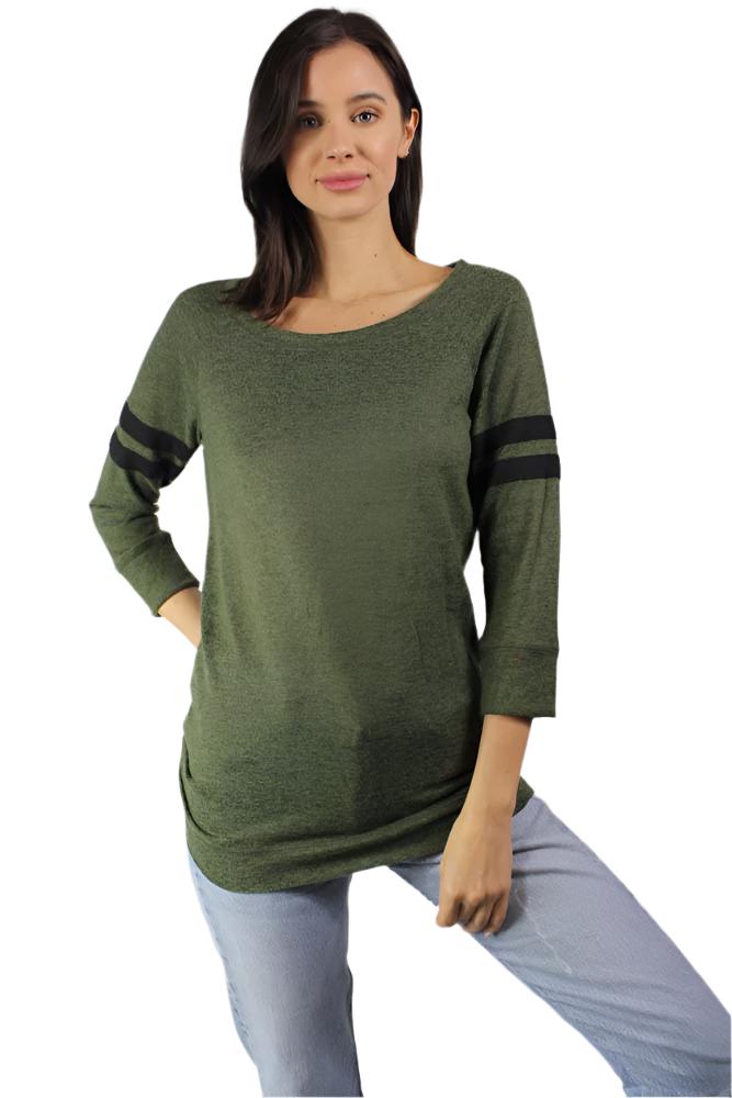 Women's Light Weight Knit Round Neck Top