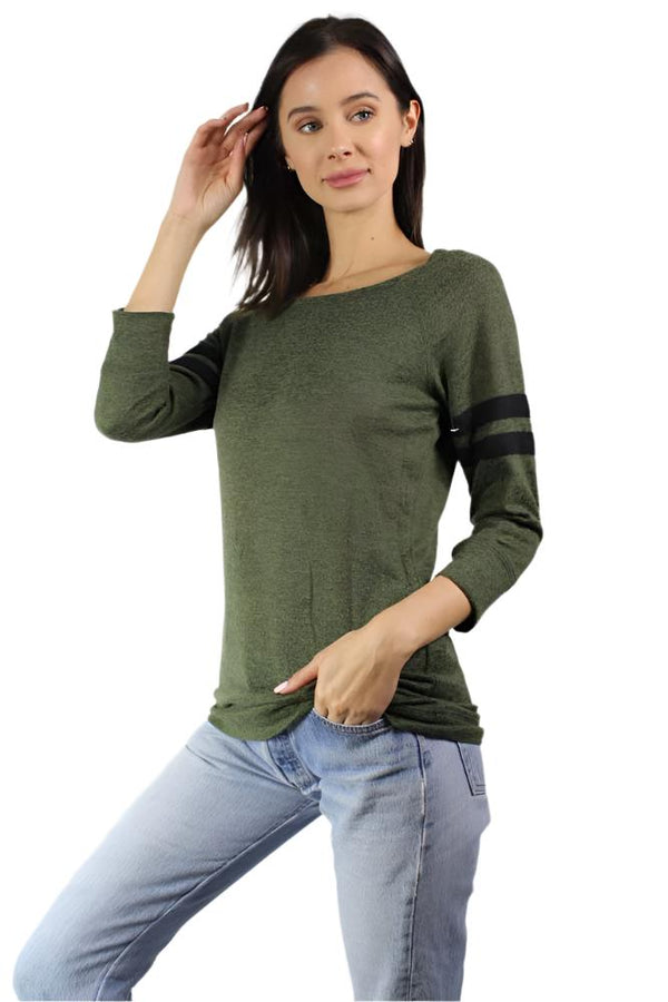 Women's Light Weight Knit Round Neck Top
