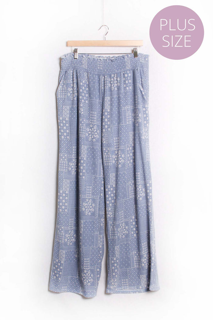 Women's Plus Printed Pants