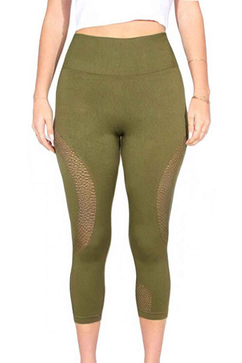 Women's High Waisted Simple Cutout Activewear Legging