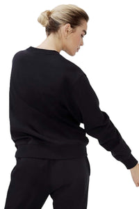 Women's Long Sleeve Crewneck Fleece Pullover Sweatshirt