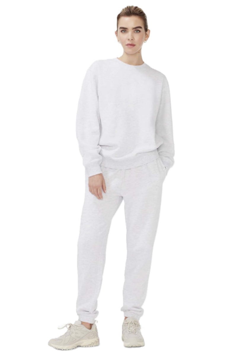 Women's Long Sleeve Crewneck Fleece Pullover Sweatshirt