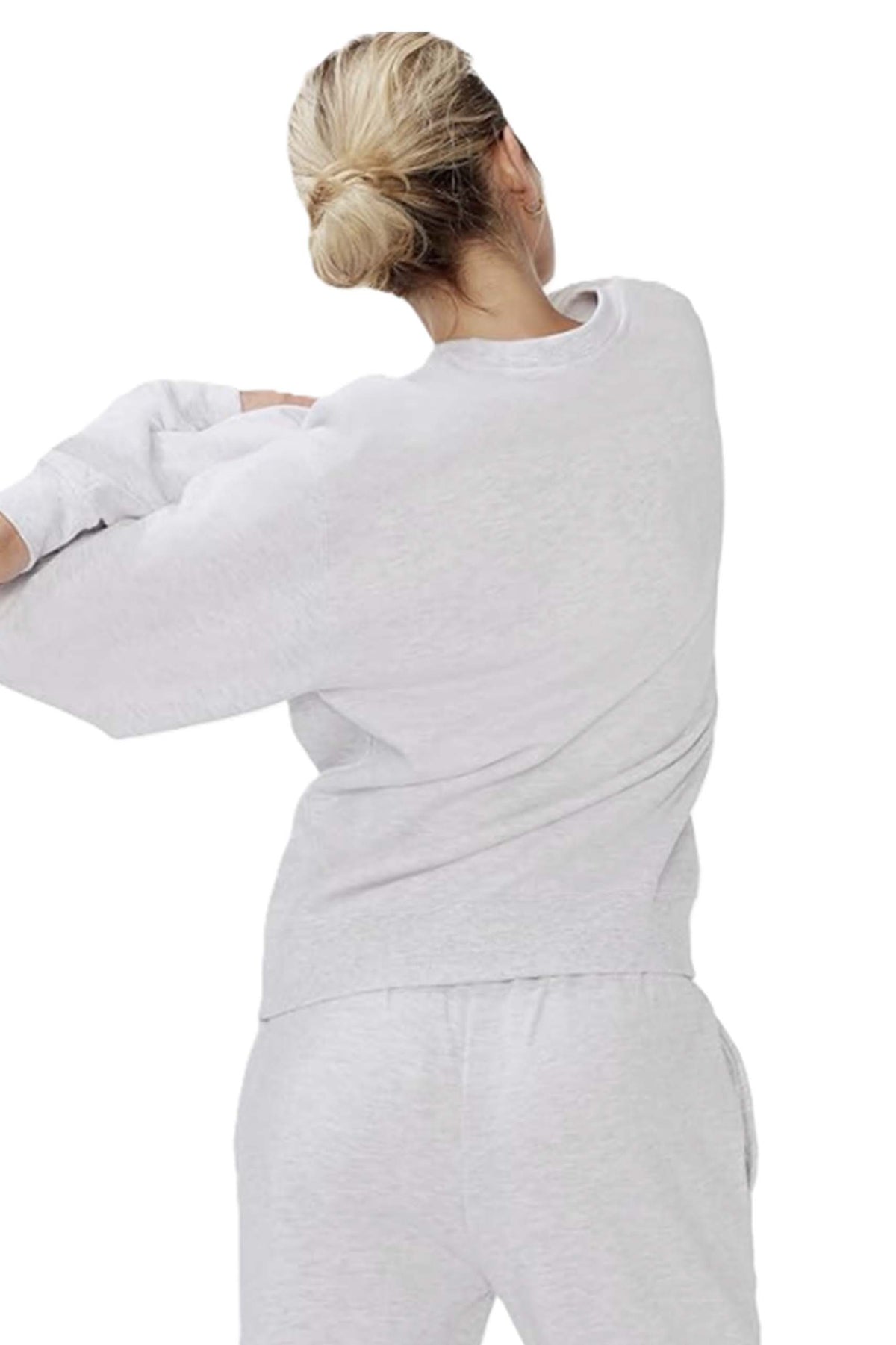 Women's Long Sleeve Crewneck Fleece Pullover Sweatshirt