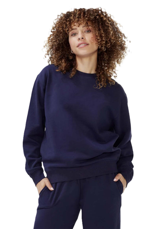 Women's Long Sleeves Fleece Perfect Crewneck & Sweatpants Set