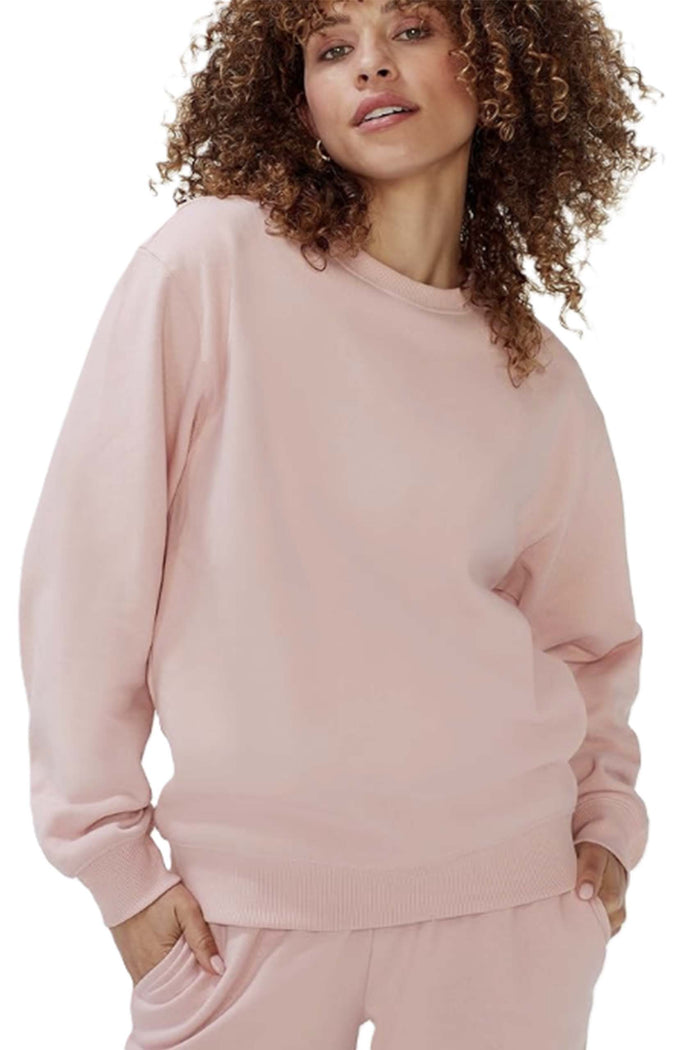 Women's Long Sleeve Crewneck Fleece Pullover Sweatshirt