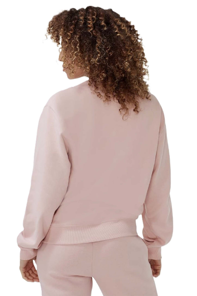Women's Long Sleeve Crewneck Fleece Pullover Sweatshirt