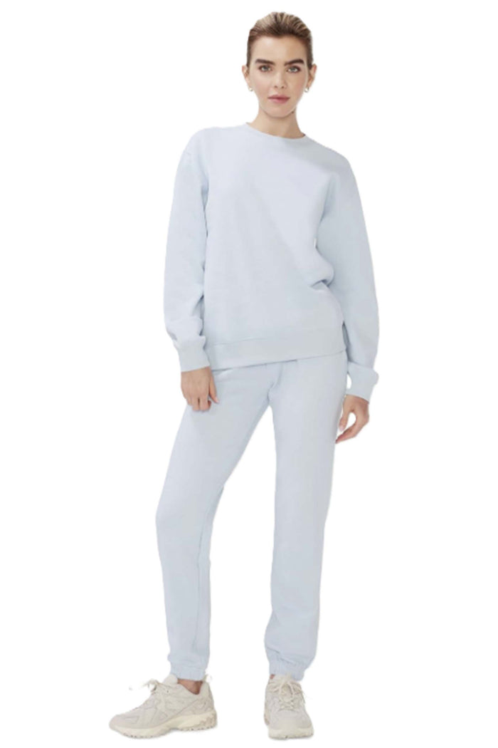 Women's Long Sleeves Fleece Perfect Crewneck & Sweatpants Set