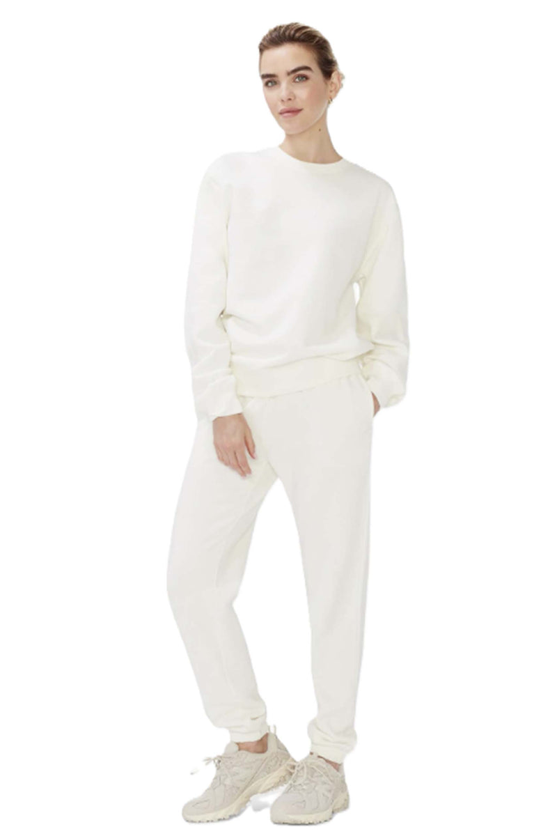 Women's Long Sleeve Crewneck Fleece Pullover Sweatshirt