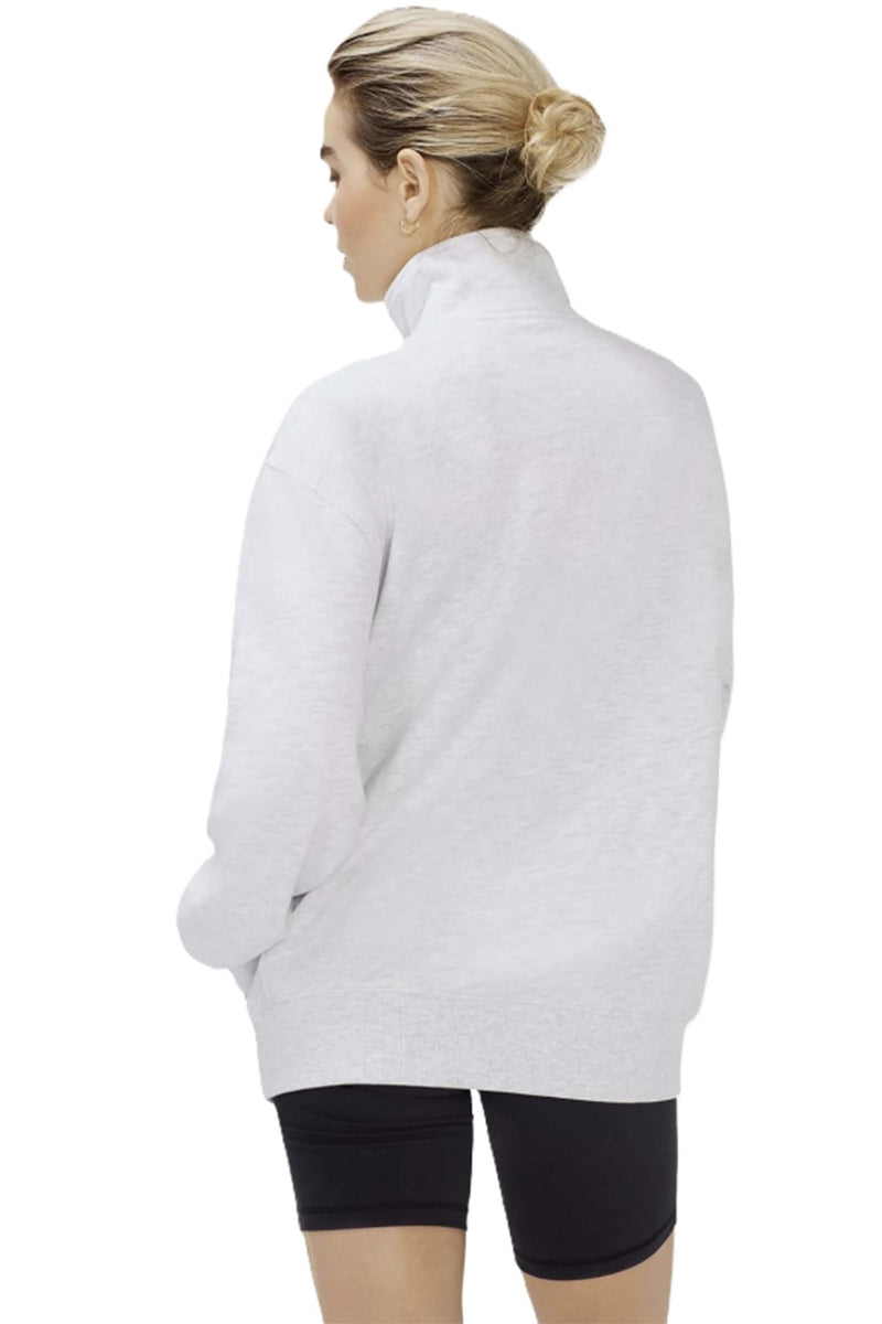 Women's Long Sleeve Half Zip Sweatshirt Fleece Oversized Pullover Sweater