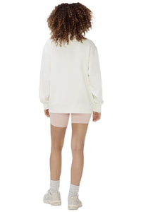 Women's Long Sleeve Half Zip Sweatshirt Fleece Oversized Pullover Sweater