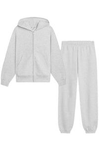 Women's Long Sleeve Boyfriend Fit Zip Fleece Hoodie