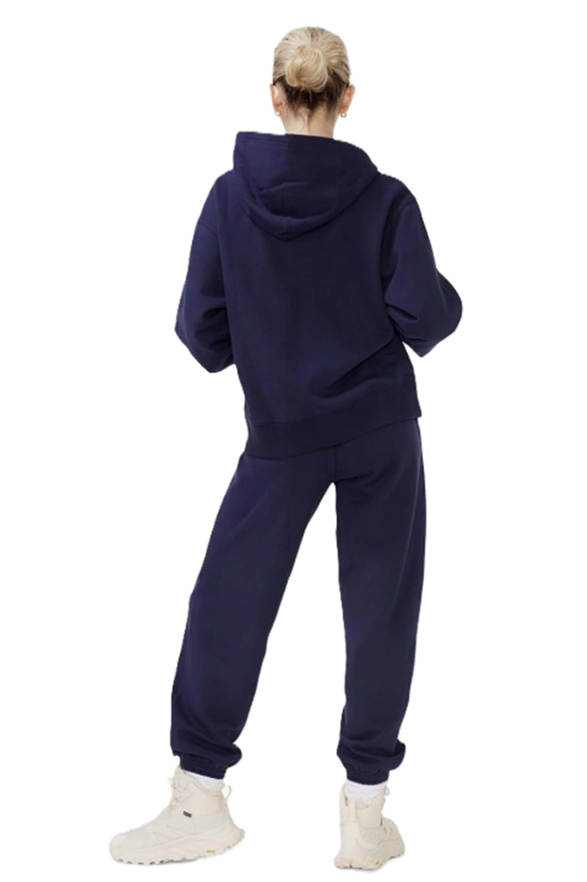 Women's Long Sleeves Fleece Oversize Zip Hoodie & Sweatpants Set