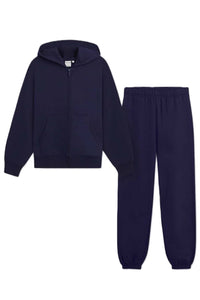 Women's Long Sleeve Boyfriend Fit Zip Fleece Hoodie