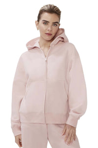 Women's Long Sleeve Boyfriend Fit Zip Fleece Hoodie
