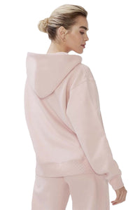 Women's Long Sleeve Boyfriend Fit Zip Fleece Hoodie