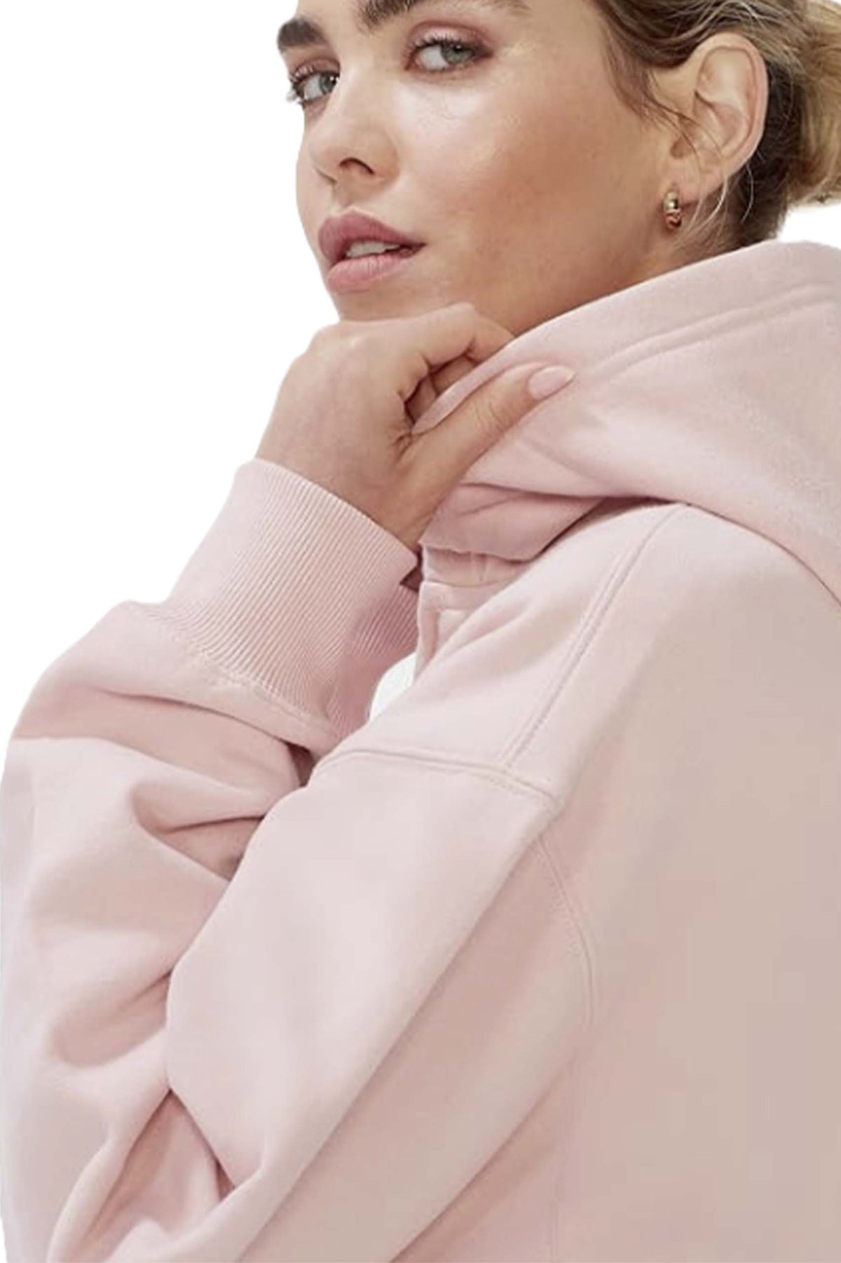 Women's Long Sleeve Boyfriend Fit Zip Fleece Hoodie